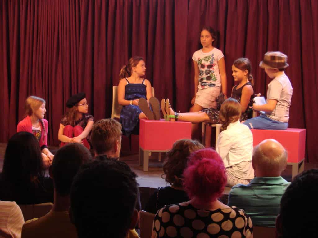 children performing in a play