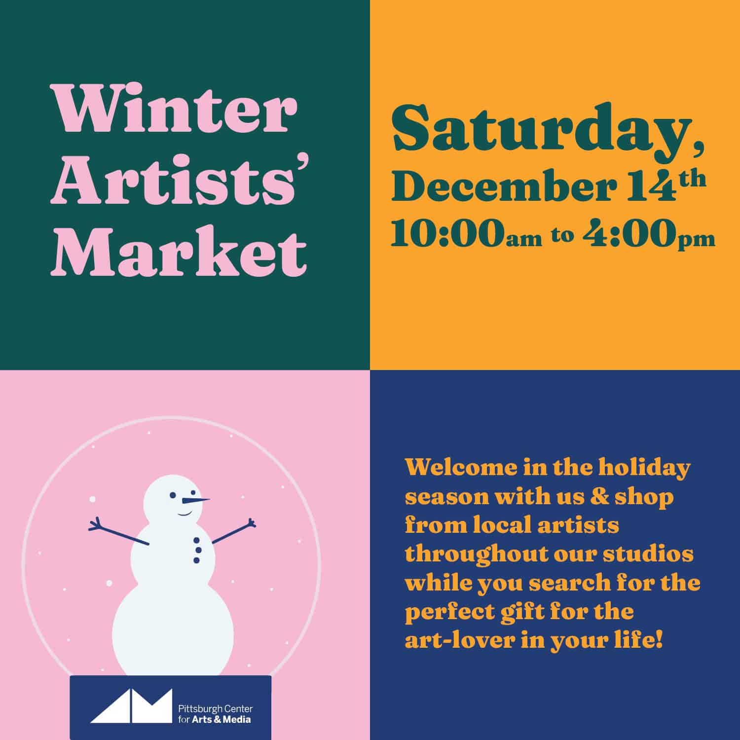 Winter Artists' Market - Pittsburgh Center for Arts &amp; Media