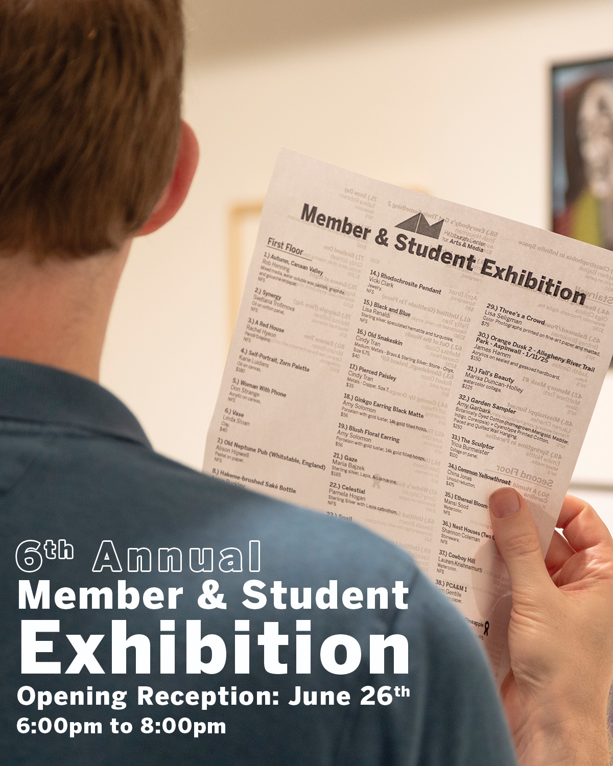 Now Showing: 6th Annual Member & Student Exhibition + 80 Years of Arts Education